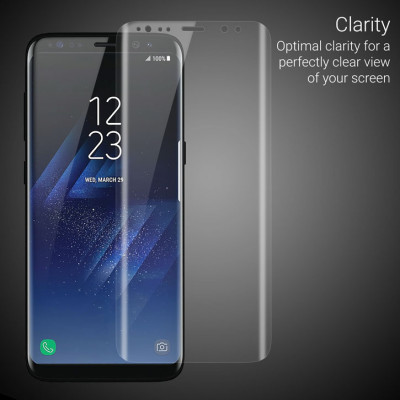 Скрийн протектори Скрийн протектори за Samsung Скрийн протектор от закалено стъкло за 3D FULL SCREEN извит за Samsung Galaxy S8 Plus G955 кристално прозрачен